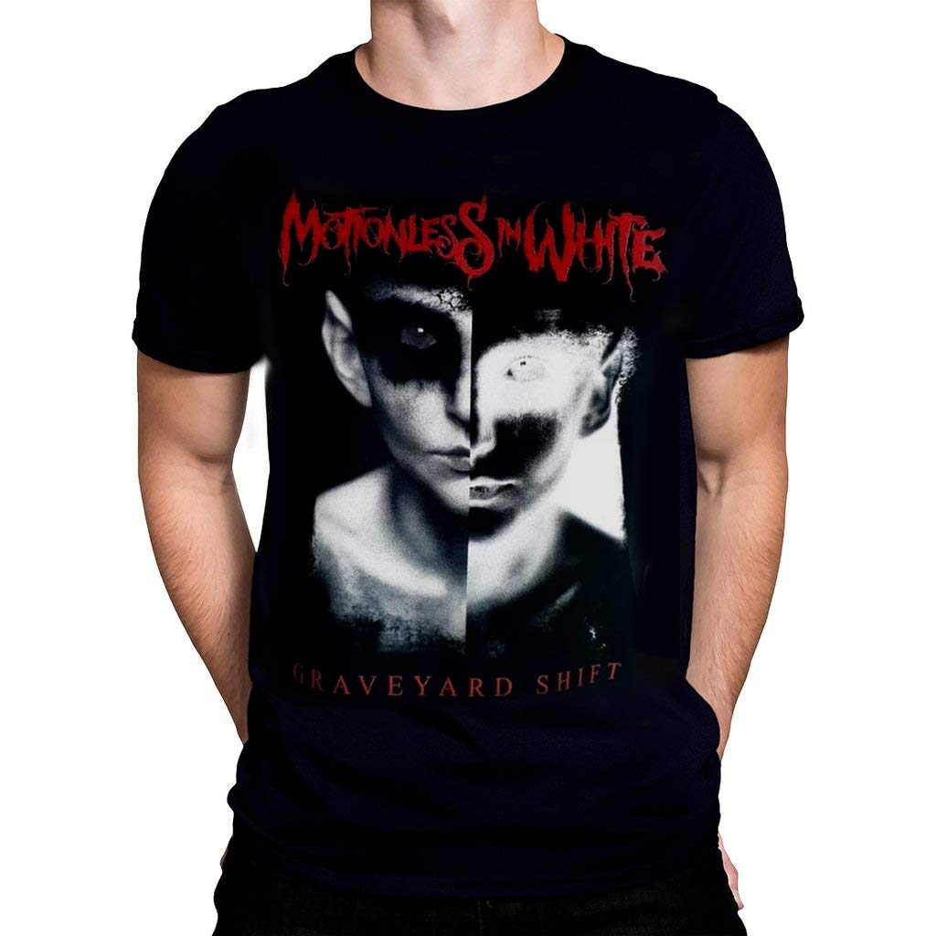 Motionless In White Men's Split Screen Slim Fit T-Shirt XX-Large Black