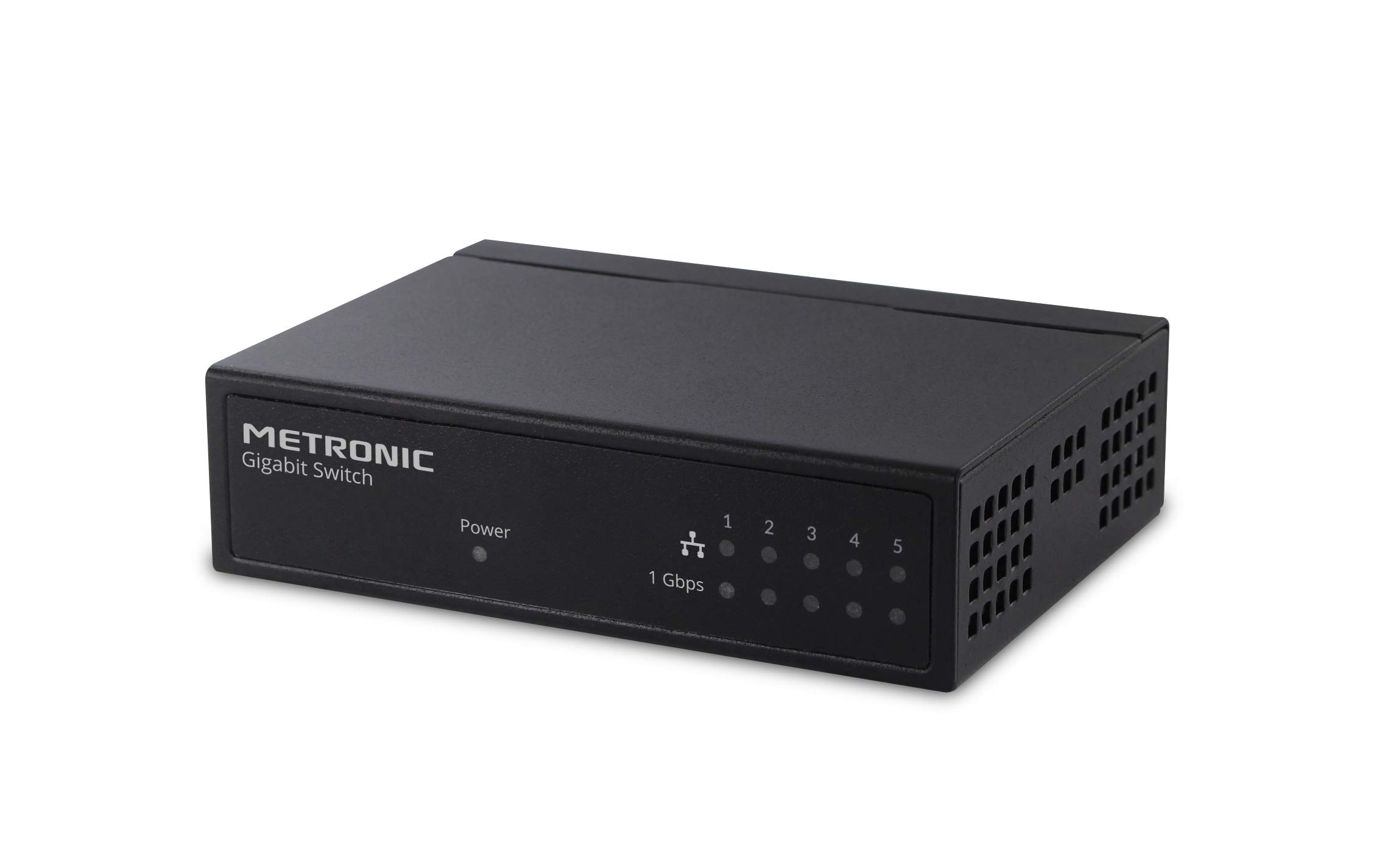 Metronic Switch rete 5 porte RJ45 alimentato 1 Gbit
