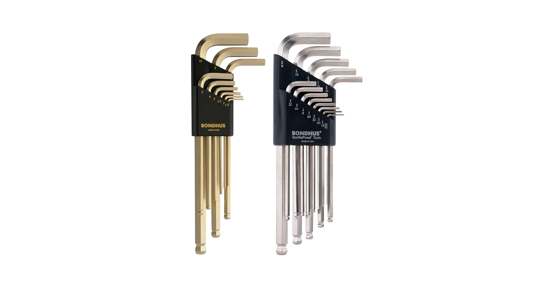 Bondhus 20399 Ball End L-Wrench DoublePK w/BriteGuard