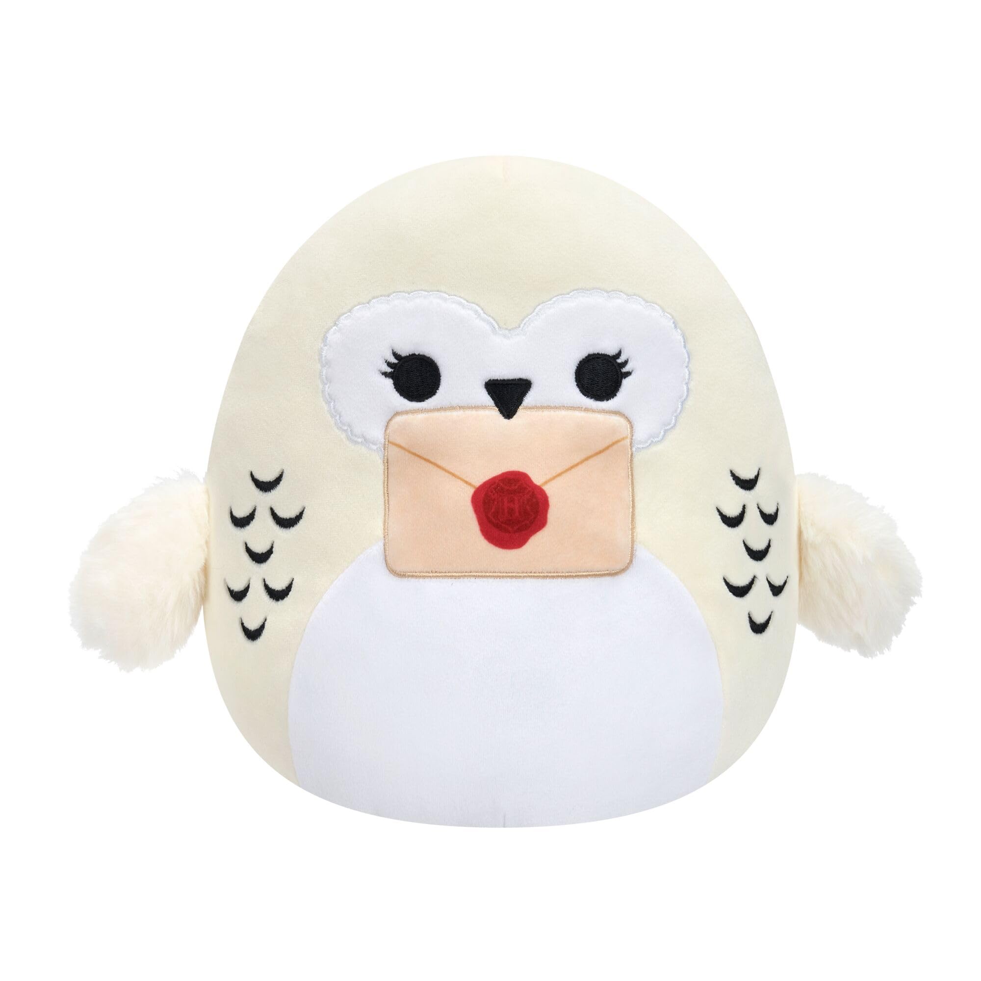 Jazwares Squishmallows Original “Harry Potter” 8-Inch Hedwig Holding Letter Plush - Ultrasoft Official Plush (Little)