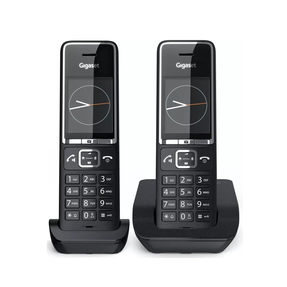 Gigaset Téléphone sans Fil Comfort 550 Duo Black, noir