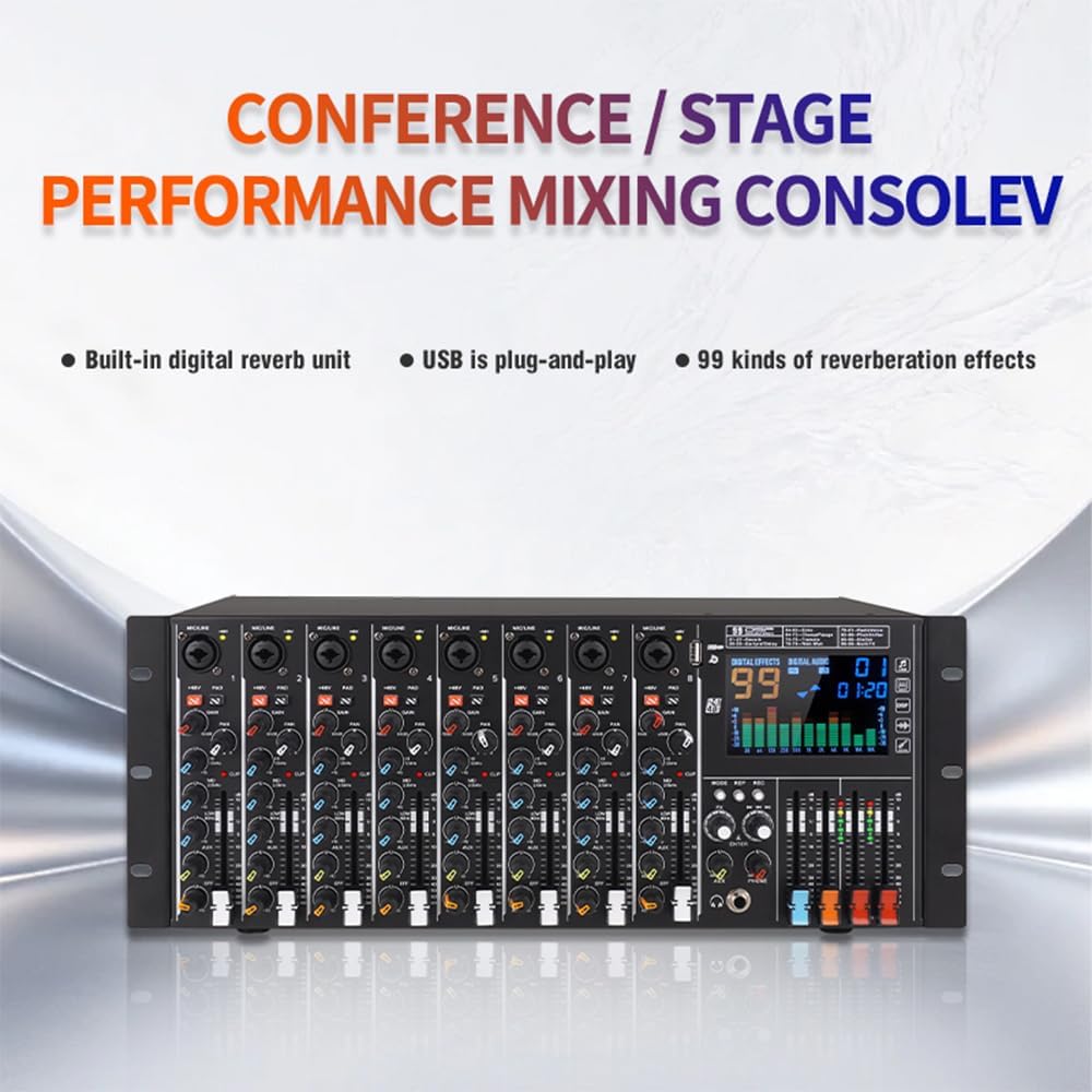 Yamnweo RX-8 DJ Console for Conference and Stage Performance