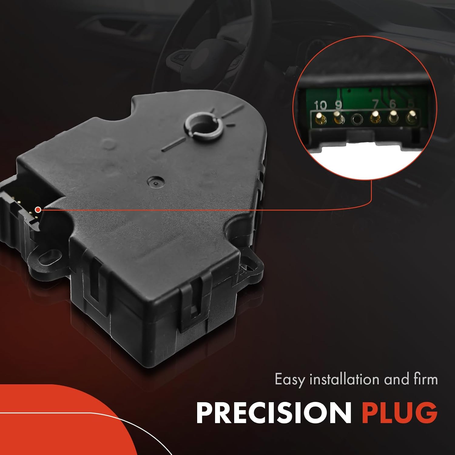 A-Premium HVAC Heater Blend Door Actuator, Compatible with Buick Rainier & Chevrolet Trailblazer/Trailblazer EXT & GMC Envoy/Envoy XL/Envoy XUV & Isuzu Ascender & Oldsmobile Bravada & Saab 9-7x