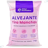 Alvejante sem Cloro 1kg Roupas Brancas e Coloridas Percarbonato de sódio