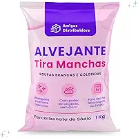 Alvejante sem Cloro 1kg Roupas Brancas e Coloridas Percarbonato de sódio