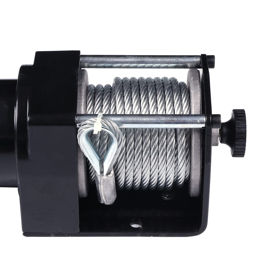 Verricello elettrico da 12 V, 1360 kg, per rimorchio, barca, camion, SUV, ATV, corda in acciaio, con kit di telecomando senza fili