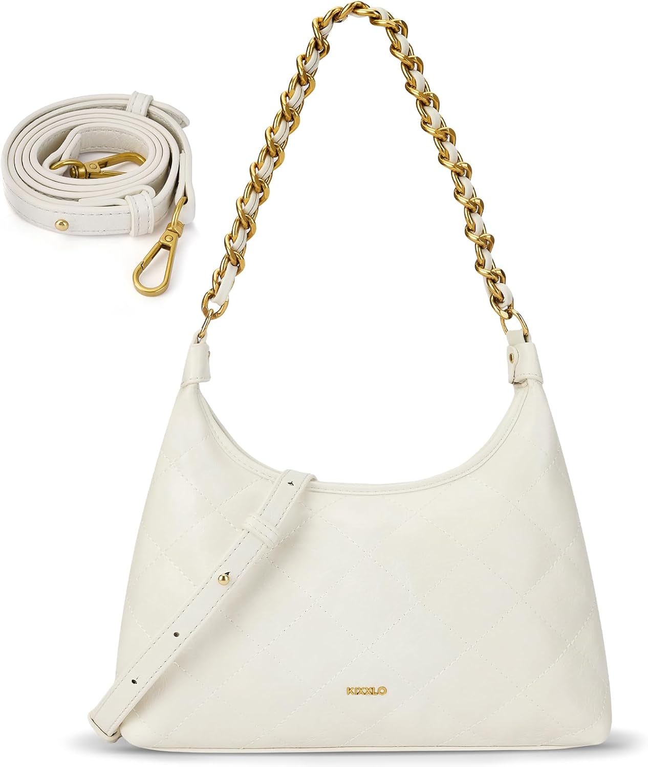 Crescent Shoulder Bag,Purse for Women,Crossbody Cute Purses,Retro Vintage Zipper Hobo Handbag with Adjustable Strap