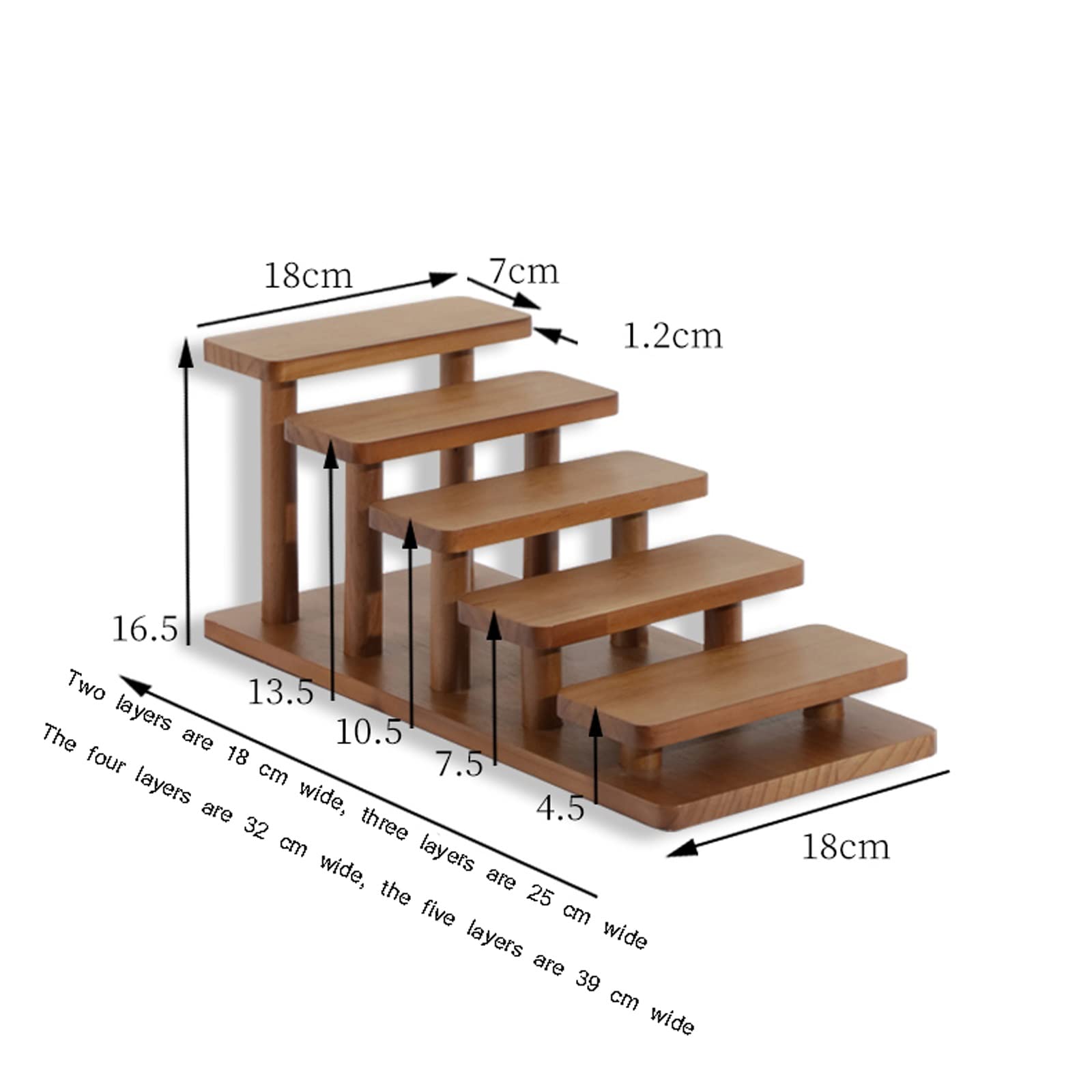 Espositore per Occhiali da Sole Occhiali Stand Gioielli Stand EyeGlasses Display Stand Piccoli ornamenti Occhiali Visualizzare Stoccaggio in legno Per Esposizione Commerciale Domestica Negozio ( Size