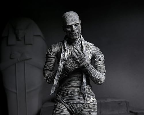 Miniatura 5 de NECA Universal Monsters Mummy 7IN Ultimate AF Negro y Blanco VER