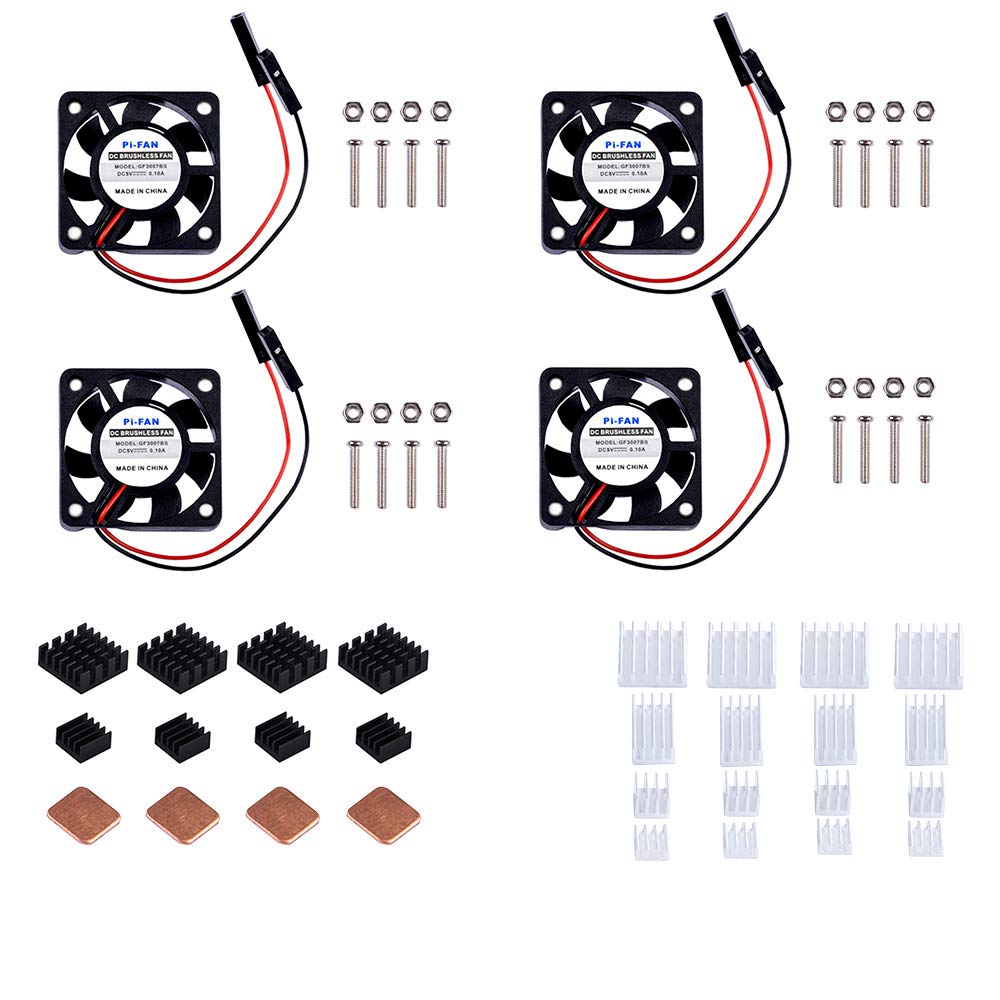 Amazon.com: GeeekPi Raspberry Pi 4 Fan, Raspberry Pi Cooling Fan ...
