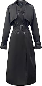 Classic Long Women's Trench Coat - Timeless Style, Windproof and Water-Repellent Outerwear for Any Occasion - Crescentt