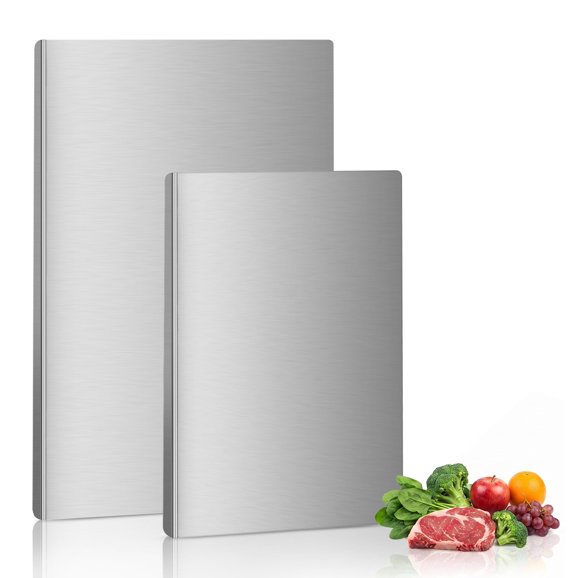 Photo 1 of TJ POP Stainless Steel Cutting Board Set, 2-Piece