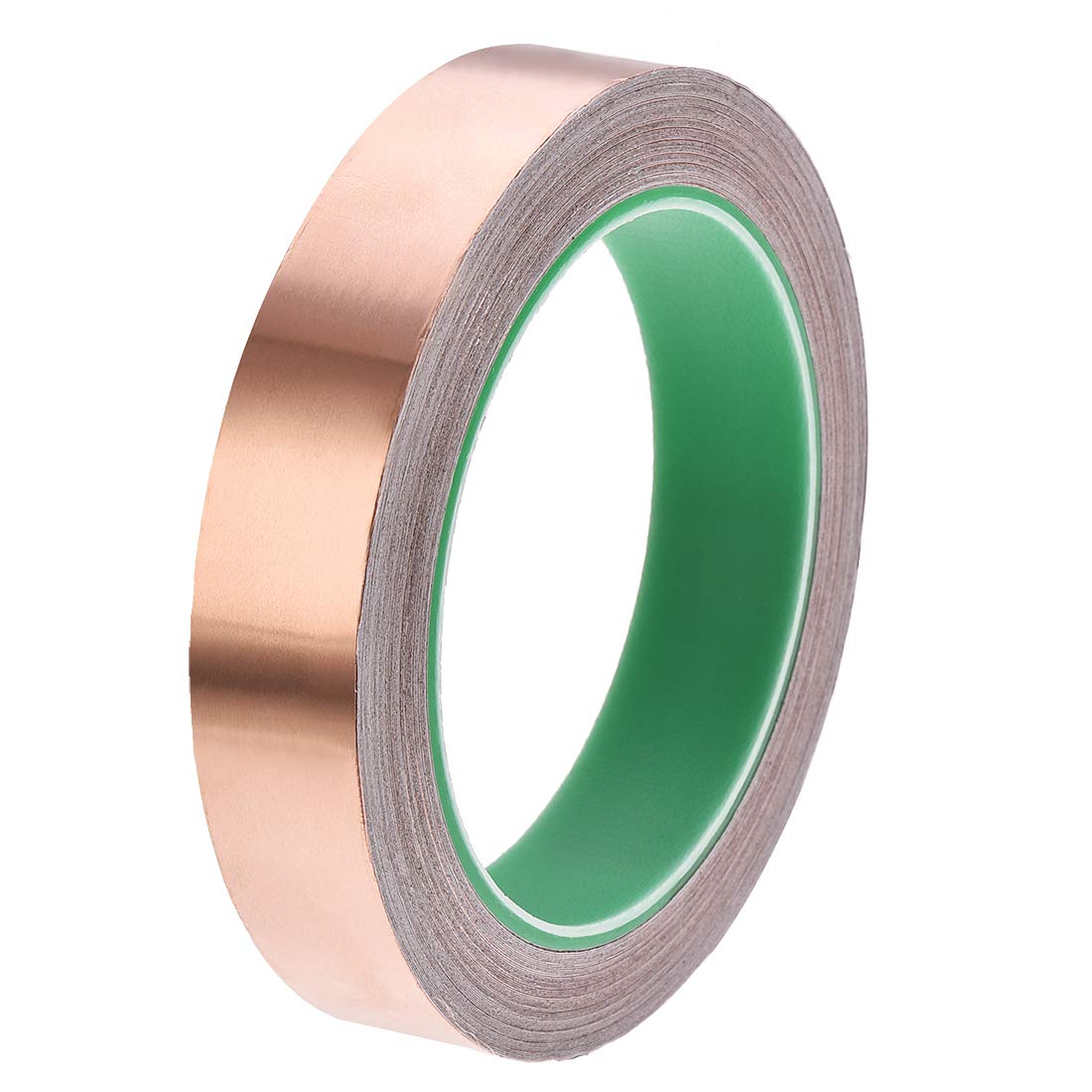 Nastro biadesivo conduttivo, in lamina di rame, 5 mm x 20 m, per schermatura EMI, vetrate, riparazioni elettriche