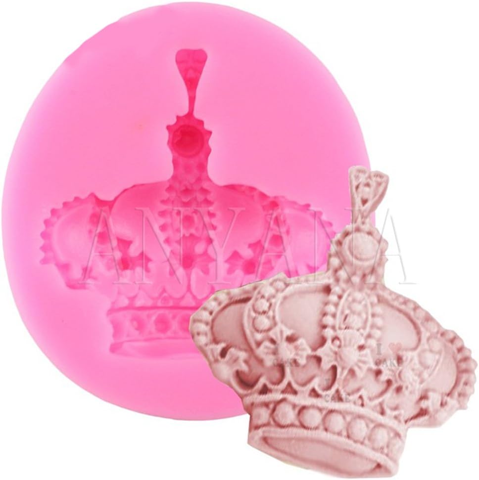 Anyana Silicone Crown Tiara mould Sugarcraft Princes mold cup cake toppers decorations