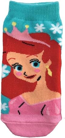 Amazon Co Jp ディズニー キッズソックス アリエル 花 ブルー ピンク 13cm 18cm Awds4376j 服 ファッション小物