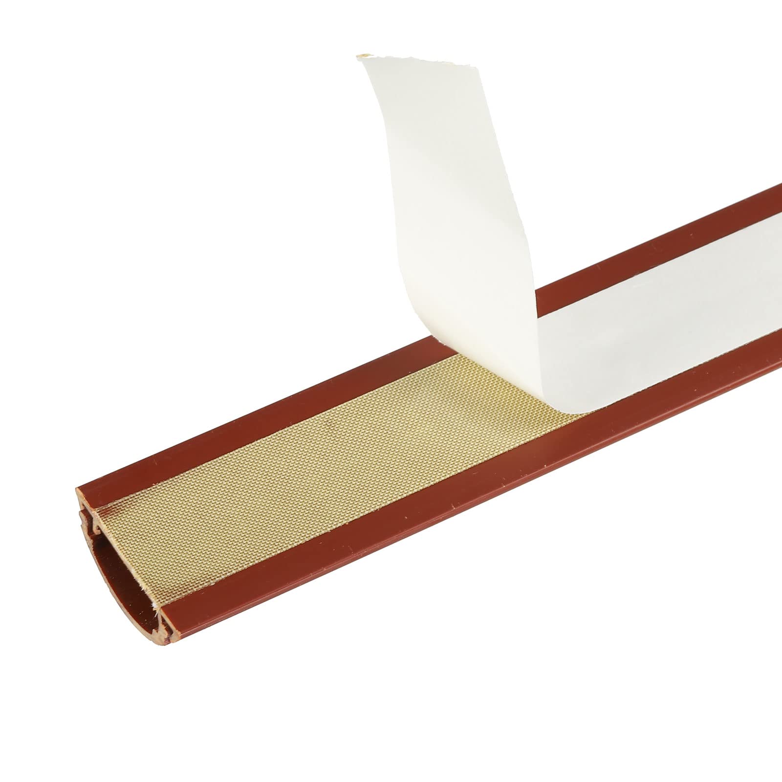 PATIKIL Pavimento/Parete Cavo Canalatura Cavo Copertura 39"Lx1.2"Wx0.4"H Cavo Scoda Canale Auto- Adesivo Rosso Marrone per TV Filo Gestione