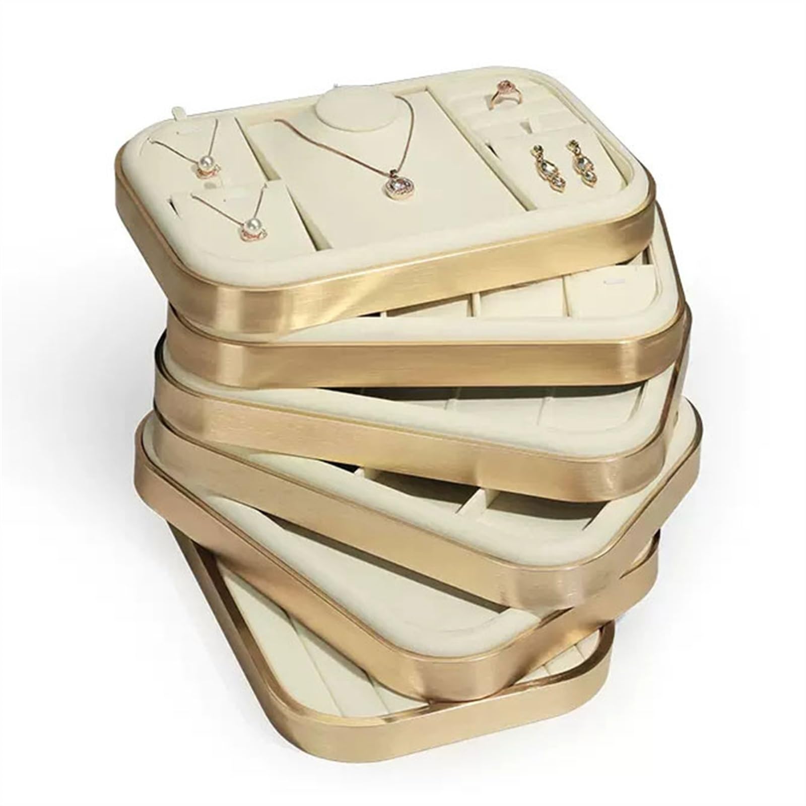 Schmuckaufbewahrung Ringe Tablett Schmuck Schublade Organizer stapelbar | For Schubladenringe, Aufbewahrungsbox