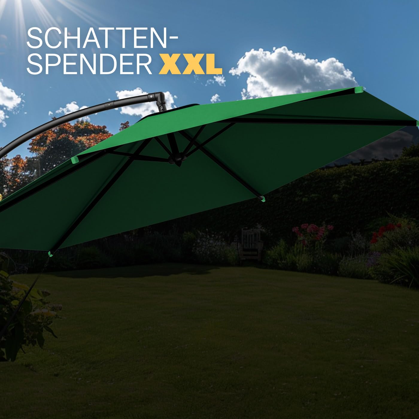 KINGSLEEVE® parasol Sochi UV-bescherming 50 met standaard 330 cm met