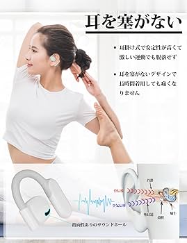 Amazon.co.jp: 【業界革新掛け式 耳を塞がないイヤホン