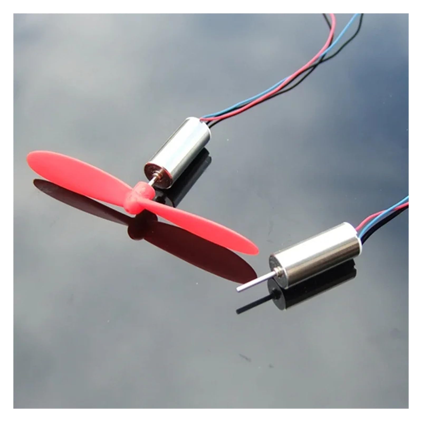 2pcs 716 7mm*16mm Coreless Electronic Starter with Propeller Blades Engine DC 3.7V 45000RPM High Speed Strong Magnet DIY RC Drone Quadcopter
