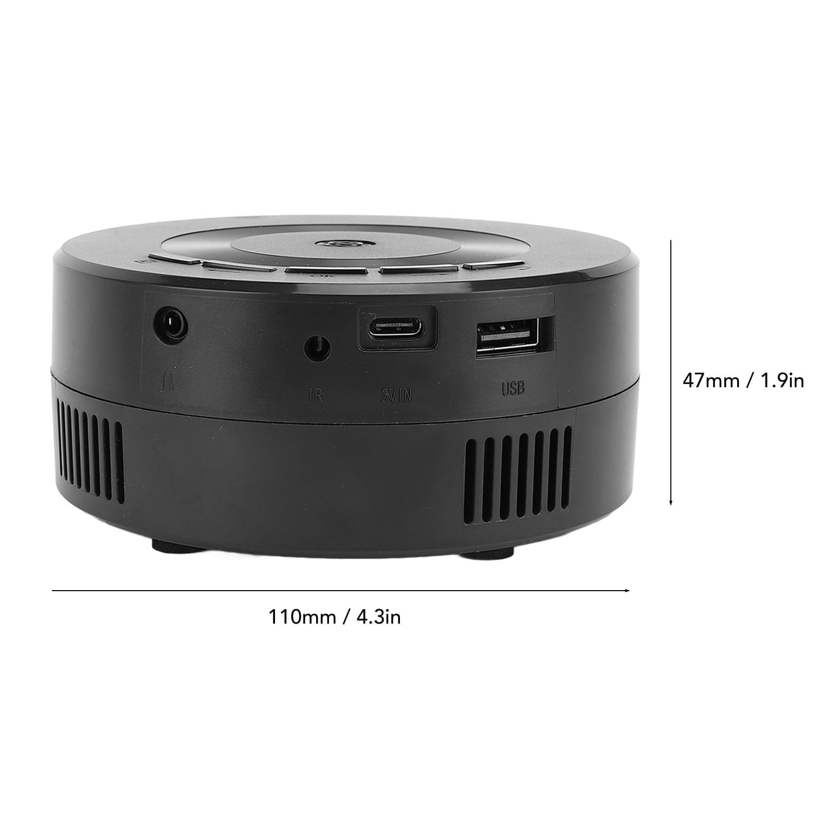 Projecteur Portable, Petit Projecteur de Cinéma Maison, de Film en Plein Air pour Smartphone, Tablette, Ordinateur Portable