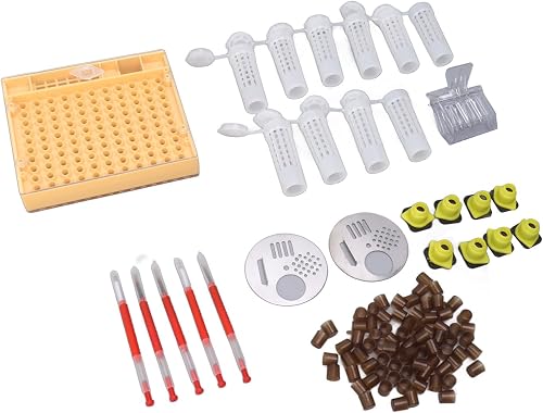 TOPINCN Königin Bee Aufzucht Kit, Plastikkönigin Aufzuchtsystem Bienenzucht, Auf