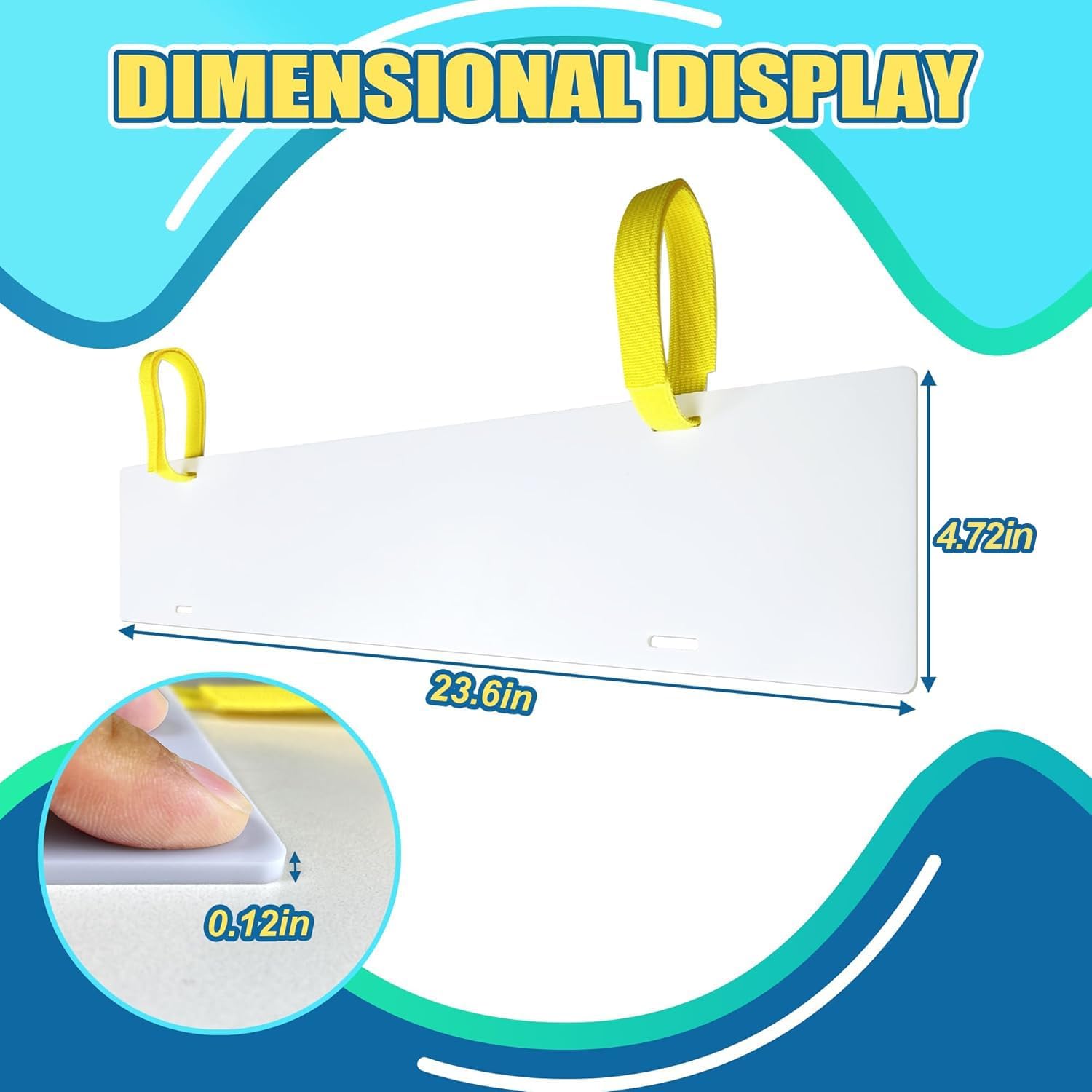 Registration Sticker Plate, 2 pcs Boat Registration Plate, Boat Registration Number Blank Board for Inflatable Dinghy