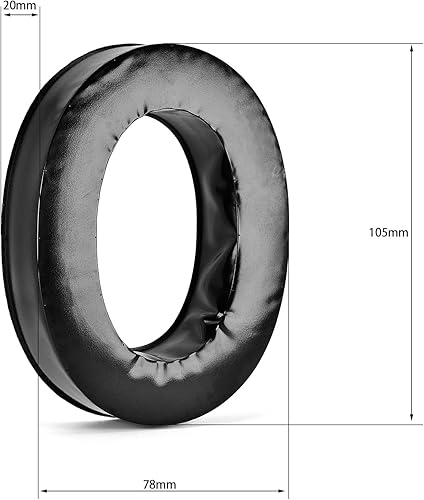 Miniatura 10 de Almohadillas de gel refrescante para oídos, almohadillas de repuesto para almohadillas de trabajo de 9.8 ft (5 pares de espuma acústica sólida)