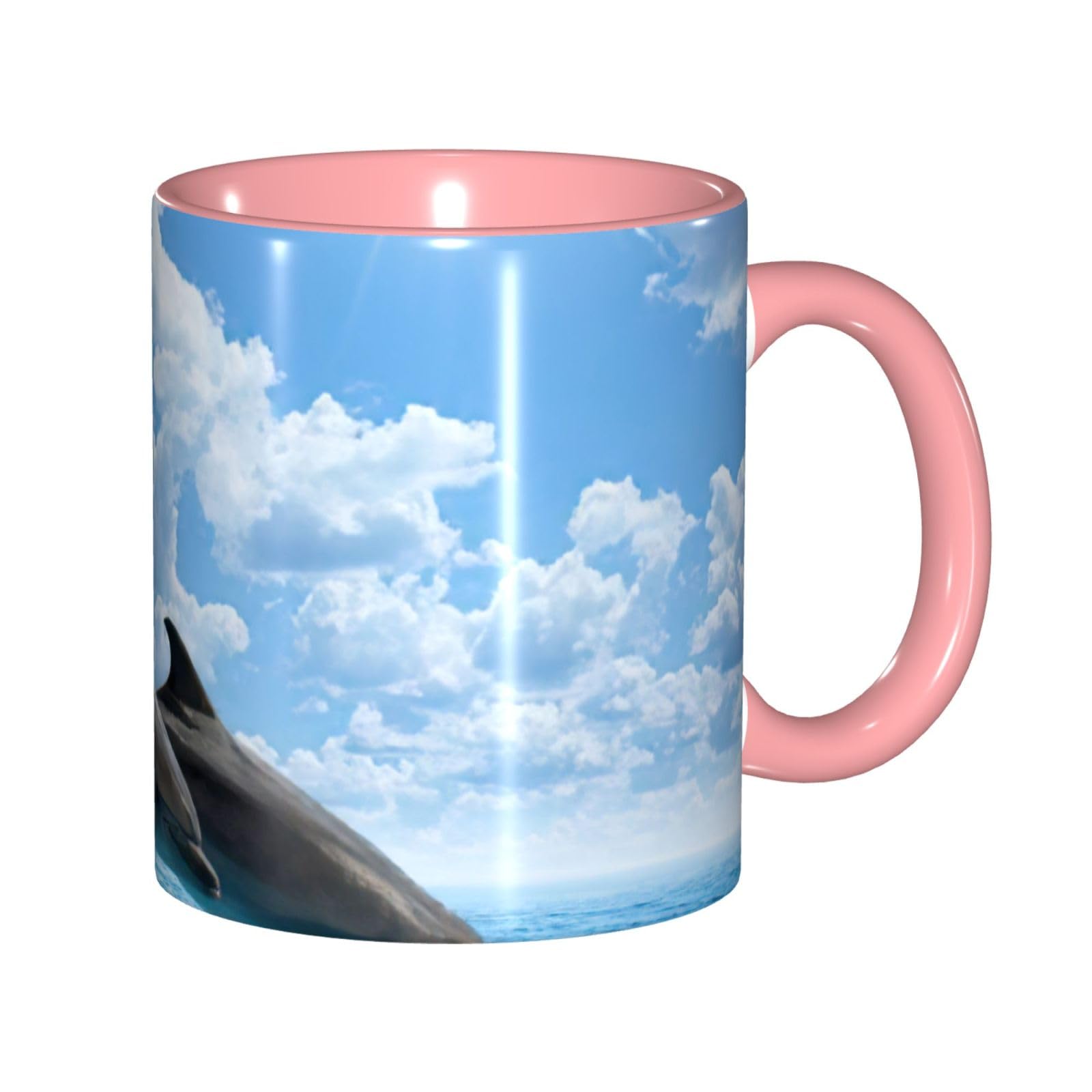 Tasse dauphin en céramique 325 ml avec son coffret cadeau élégant