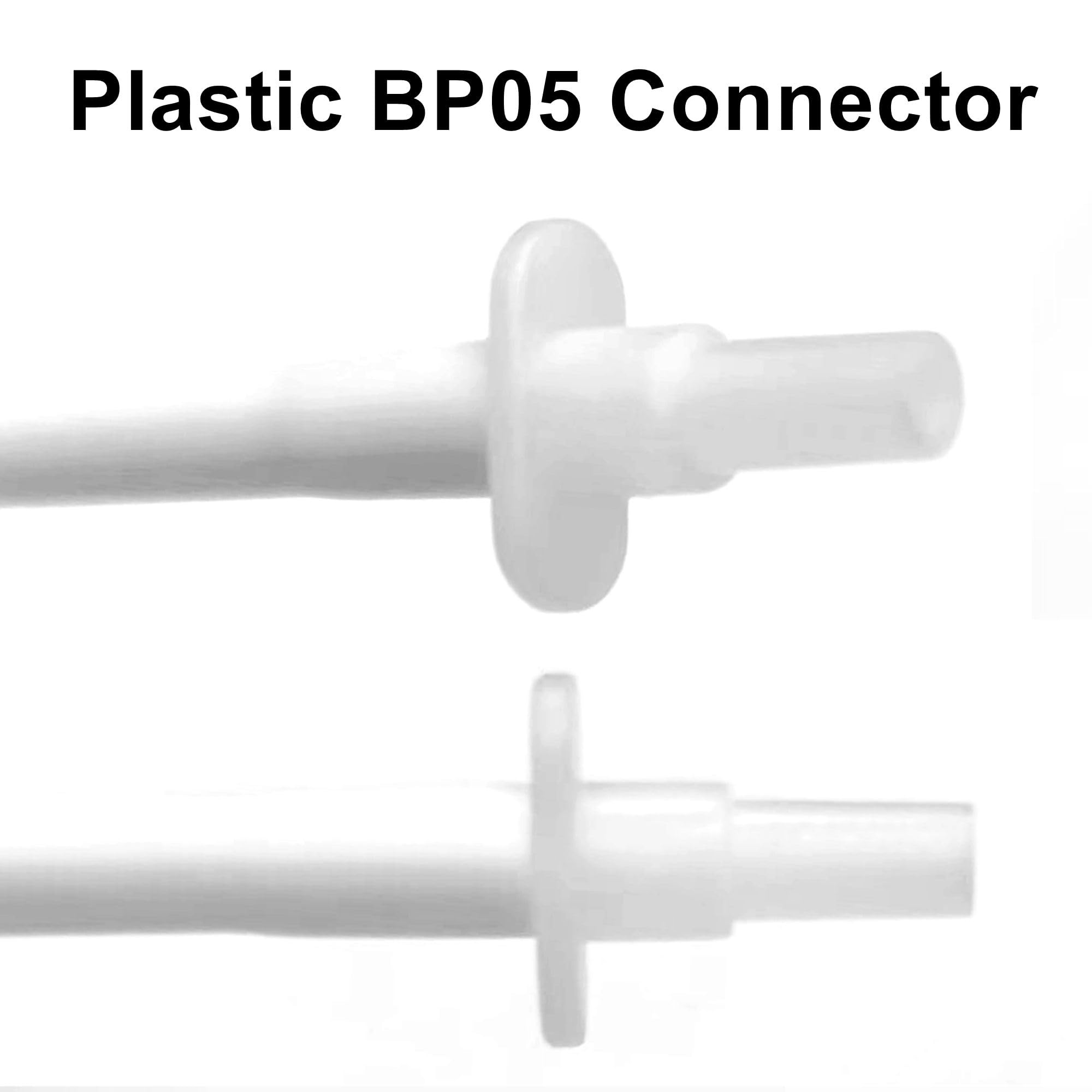 5PCS Disposable Blood Pressure Cuff with Single Tube + BP05 Connector for #2 Neonate 4-8 cm, Replacement NIBP Cuff, Non-Woven Fabric BP Cuff