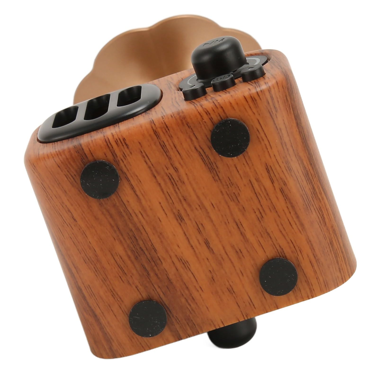 Haut-Parleur Bluetooth Gramophone Vintage, Mini Phonographe en Bois, Haut-Parleur Radio Rétro intégré avec Puce DSP et Antenne, Lecteur de Musique Rétro Prend en Disque U,