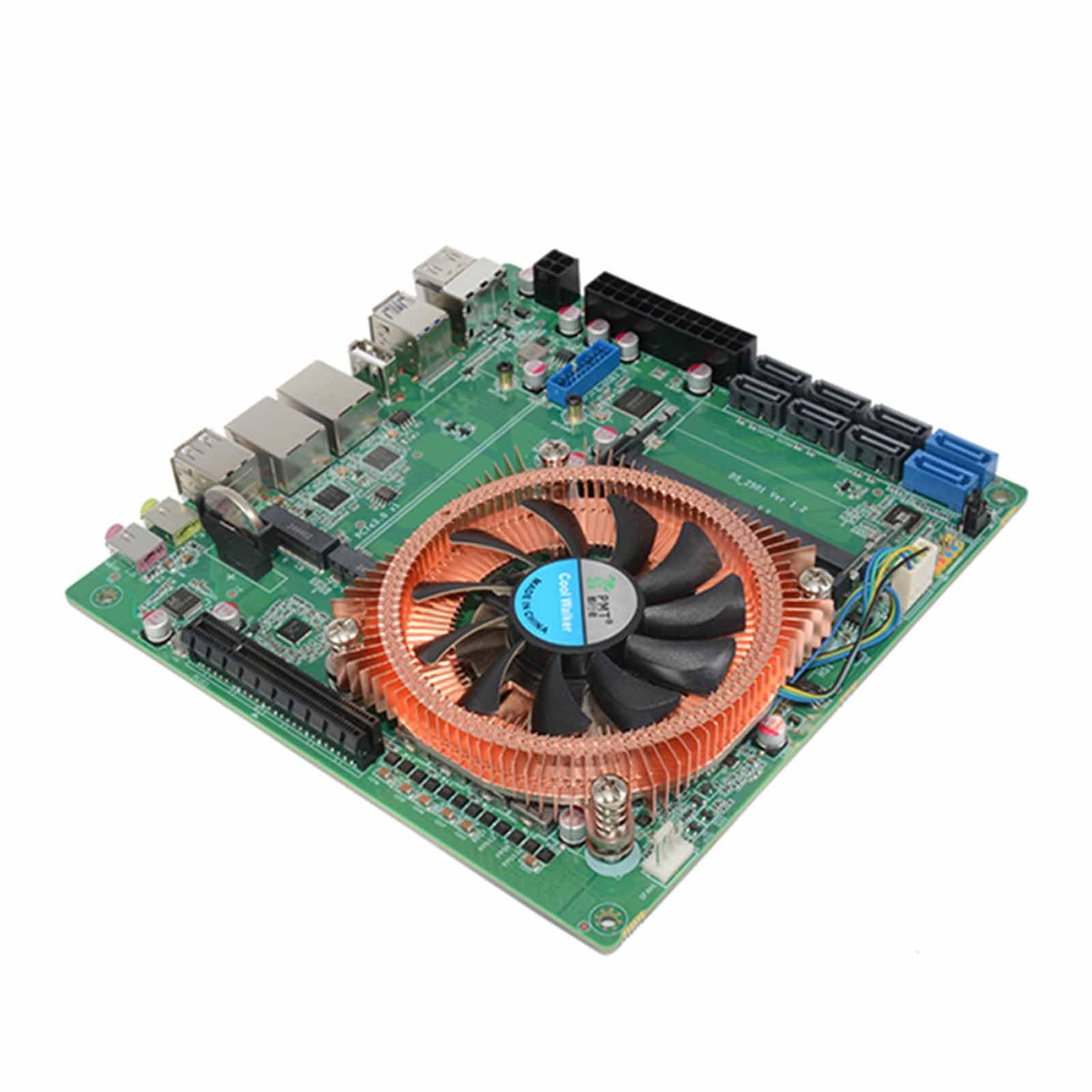 N21 8-Bay NAS-Motherboard R7 5825U mit Lüfter 8*SATA 2*NVMe 2 * 2,5G LAN 1*PCIE3.0 8X 2*DDR4 - Gaming & Firewall