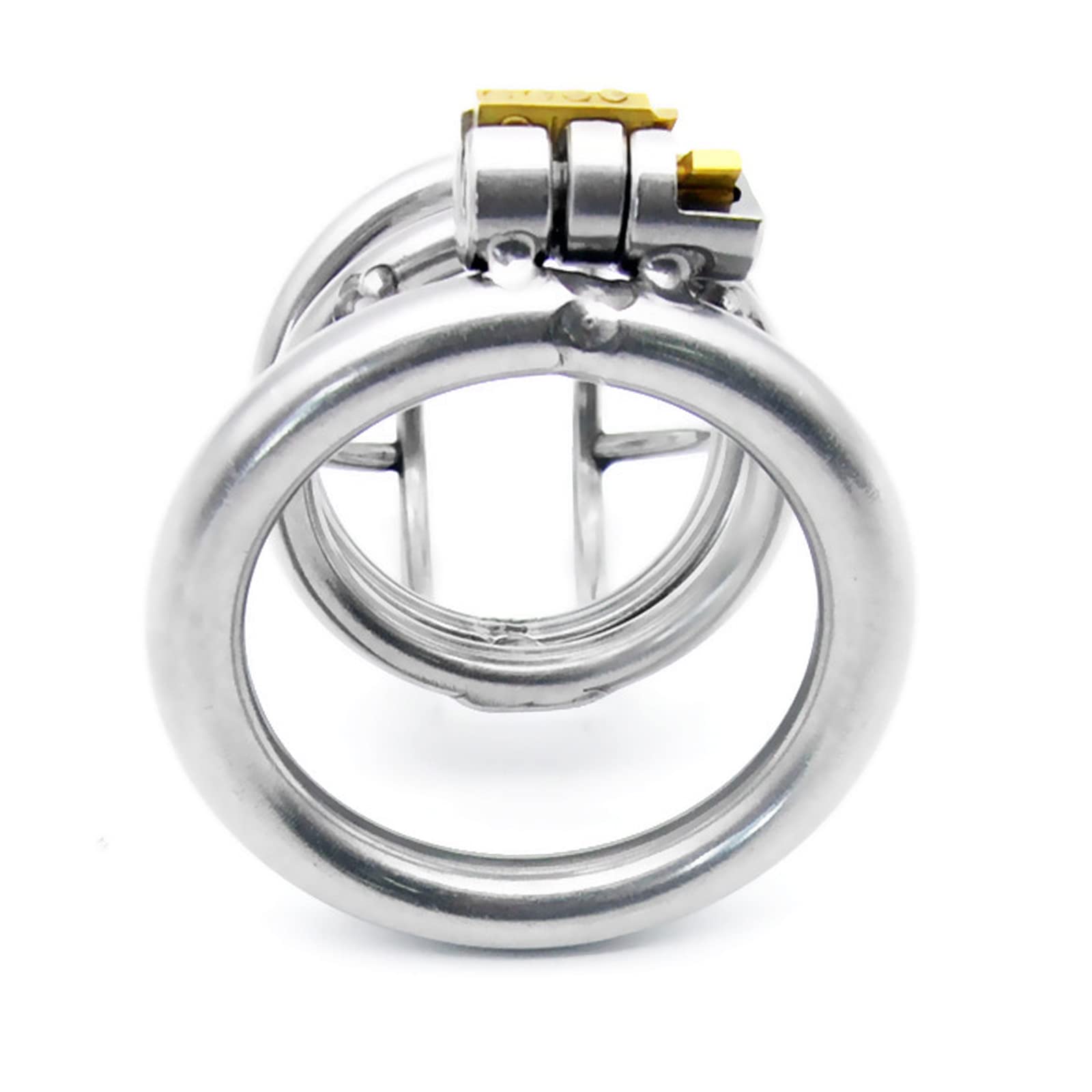 BDSMYEE Chastity Cage Pene in Acciaio Inossidabile, Gabbia di Castità Giocattoli Sessuali Pene Cock Cage, SM Bondage Sex Toys per Uomini (50mm)