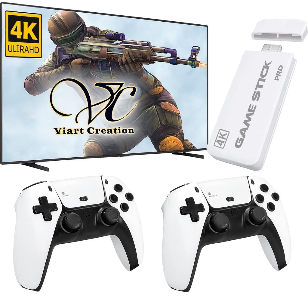 2026 (New) Upgraded 4k TV Video Game Gaming System, Plug & Play Video TV Games HD with Wireless 2 Controllers for Men/Women/Girls/Boys/Adult/Kids