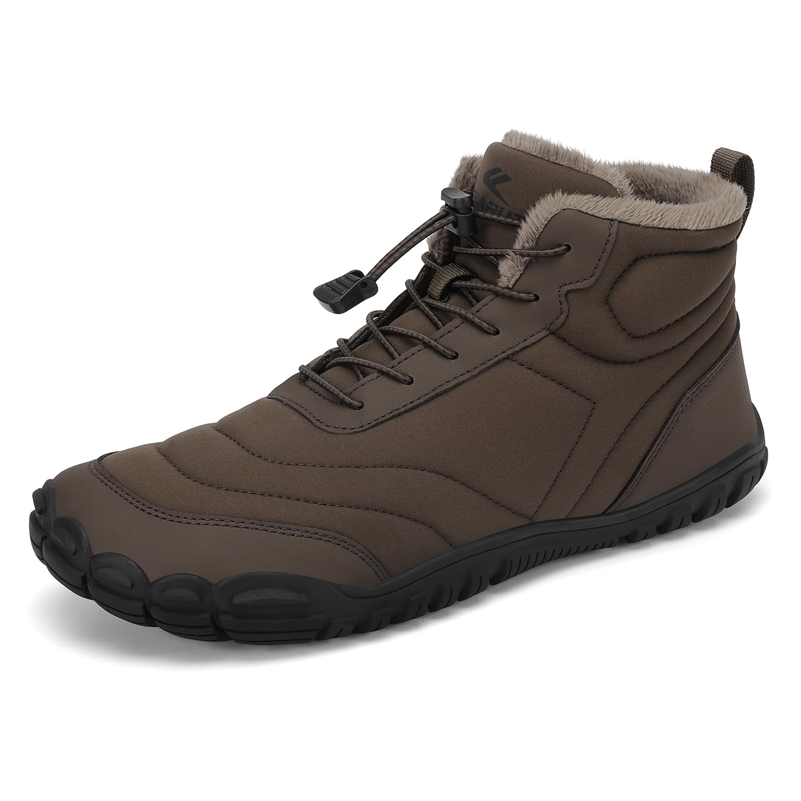 FLARUT Scarpe Invernali a Piedi Nudi Uomo Donna Barefoot Scarpe Foderate Caldo Scarpe a Punta Larga Resistenti all'acqua Scarpe da Trail Running Trekking InvernoStivali