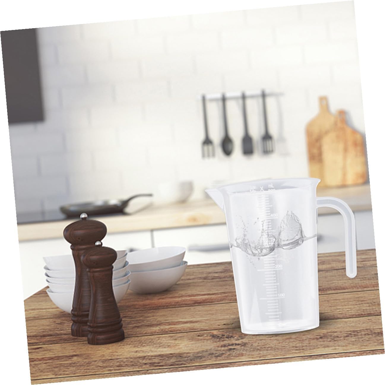 5pcs 500ml Pp Measuring Cups Set with Graduated Scale, High Temperature Resistant Kitchen Baking Liquid Measuring Containers for Cooking and Beverage Preparation