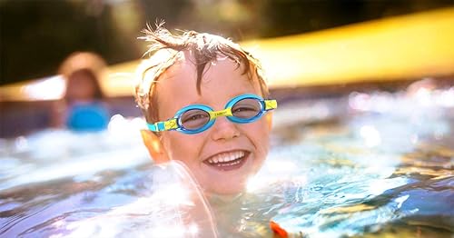 Miniatura 5 de ZABERT Paquete de 3 gafas para niños para nadar, antivaho 100% protección UV, para niños de 3 a 14 años