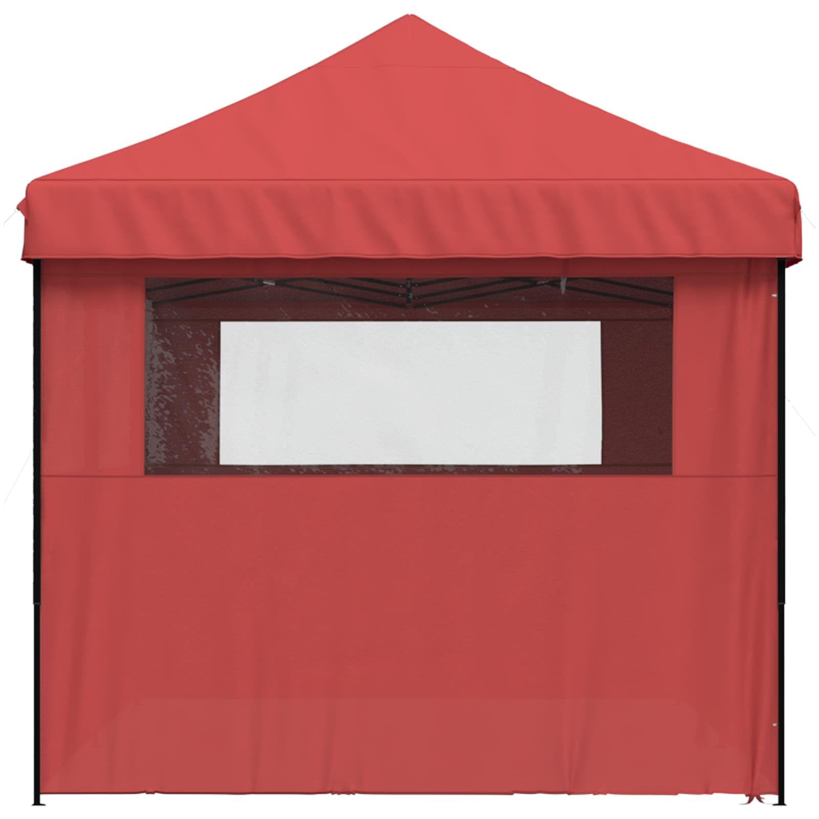 Carpa para fiestas burdeos, 292 x 580 x 315 cm, tela Oxford con 6 cuerdas de viento y 12 clavijas de tierra, tienda de campaña emergente plegable repelente al agua para eventos, incluye