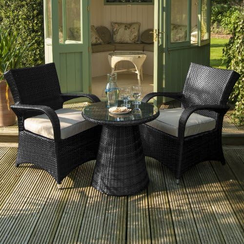 Belle Rattan Outdoor Garden Furniture Beaumont 2 Seat 60cm Round Table
