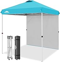 Vista 71 de EAGLE PEAK Tienda de campaña desplegable con 1 pared lateral, tienda de campaña para eventos de fácil instalación, sombra para exteriores, bolsa