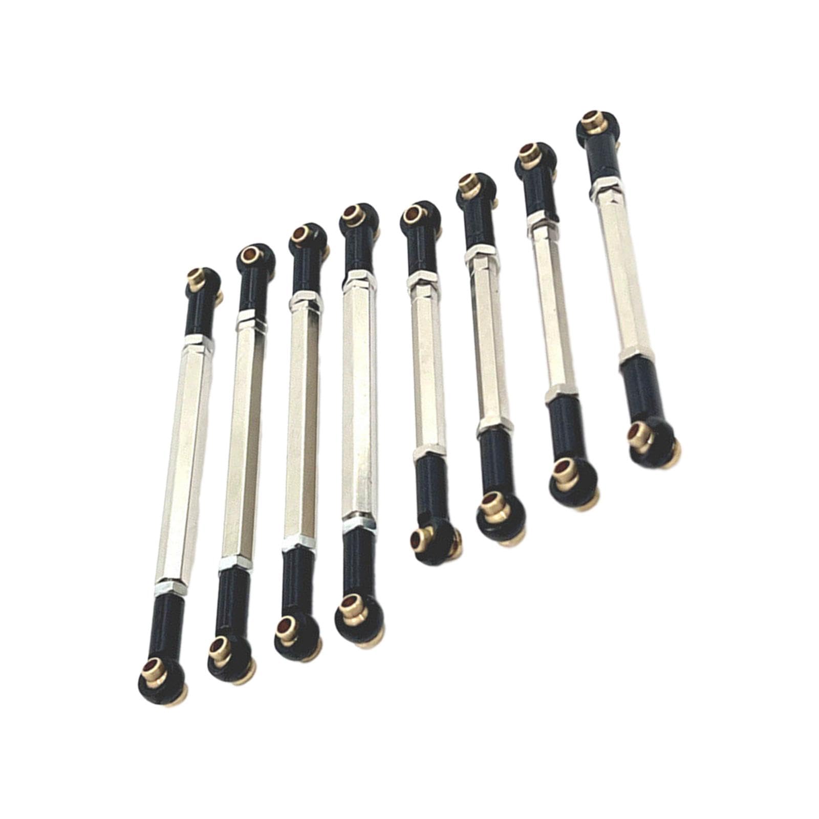 predolo 8 Piezas de Varillas de Enlace para Chasis RC, Accesorios de Varillaje de Chasis, Piezas de Repuesto, Varilla de Enlace de Dirección Ajustable para MN