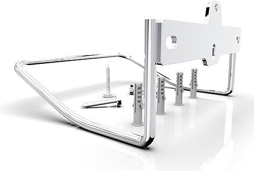 JBscoop 2 ganchos de escalera de montaje en pared para cochecitos de almacenamiento de escalera y silla plegable, soporte de escalera resistente a