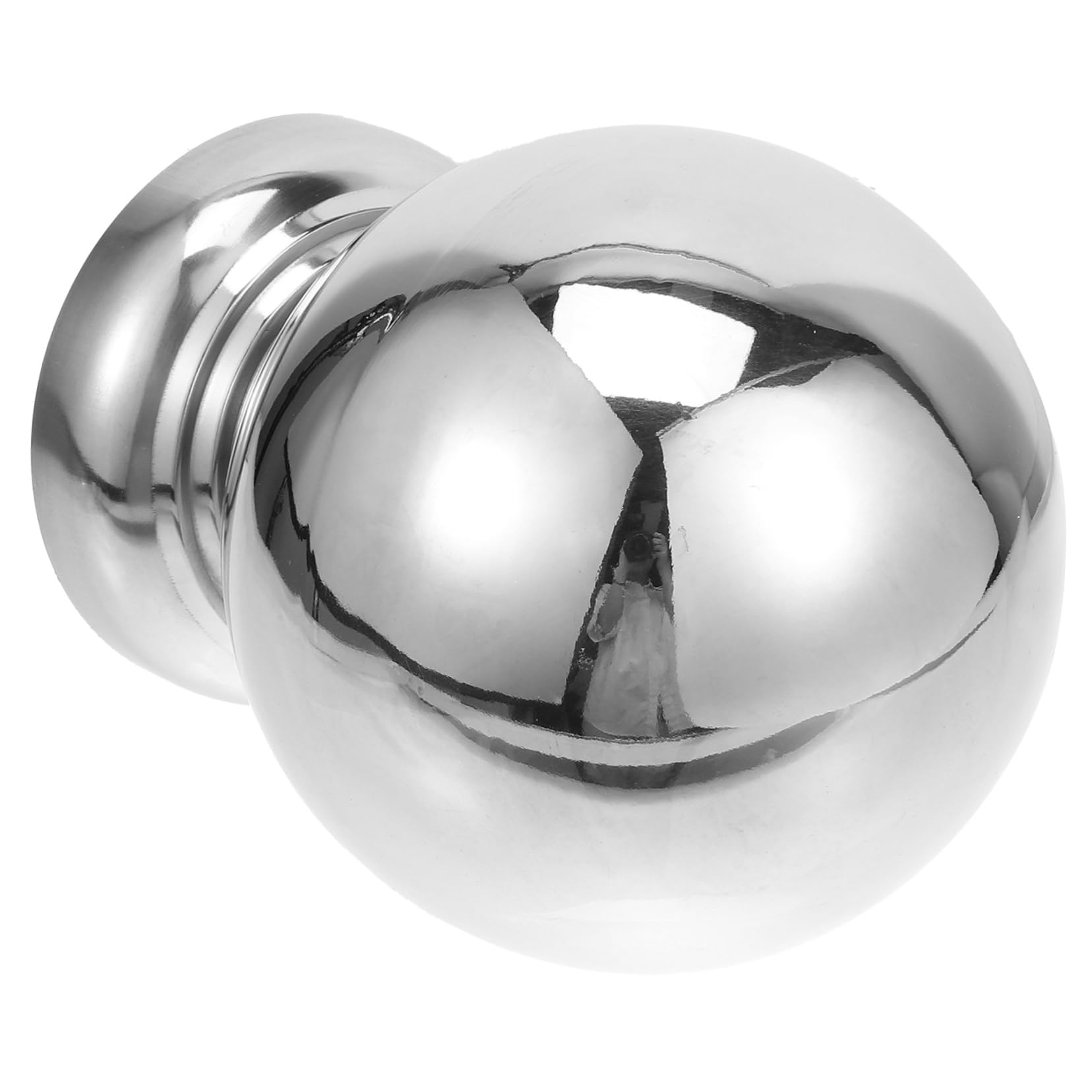 balacoo Reflective Gazing Globe Mirror Stainless Steel Ball Base Garden Ball Decor for Yard Lawn Outdoor