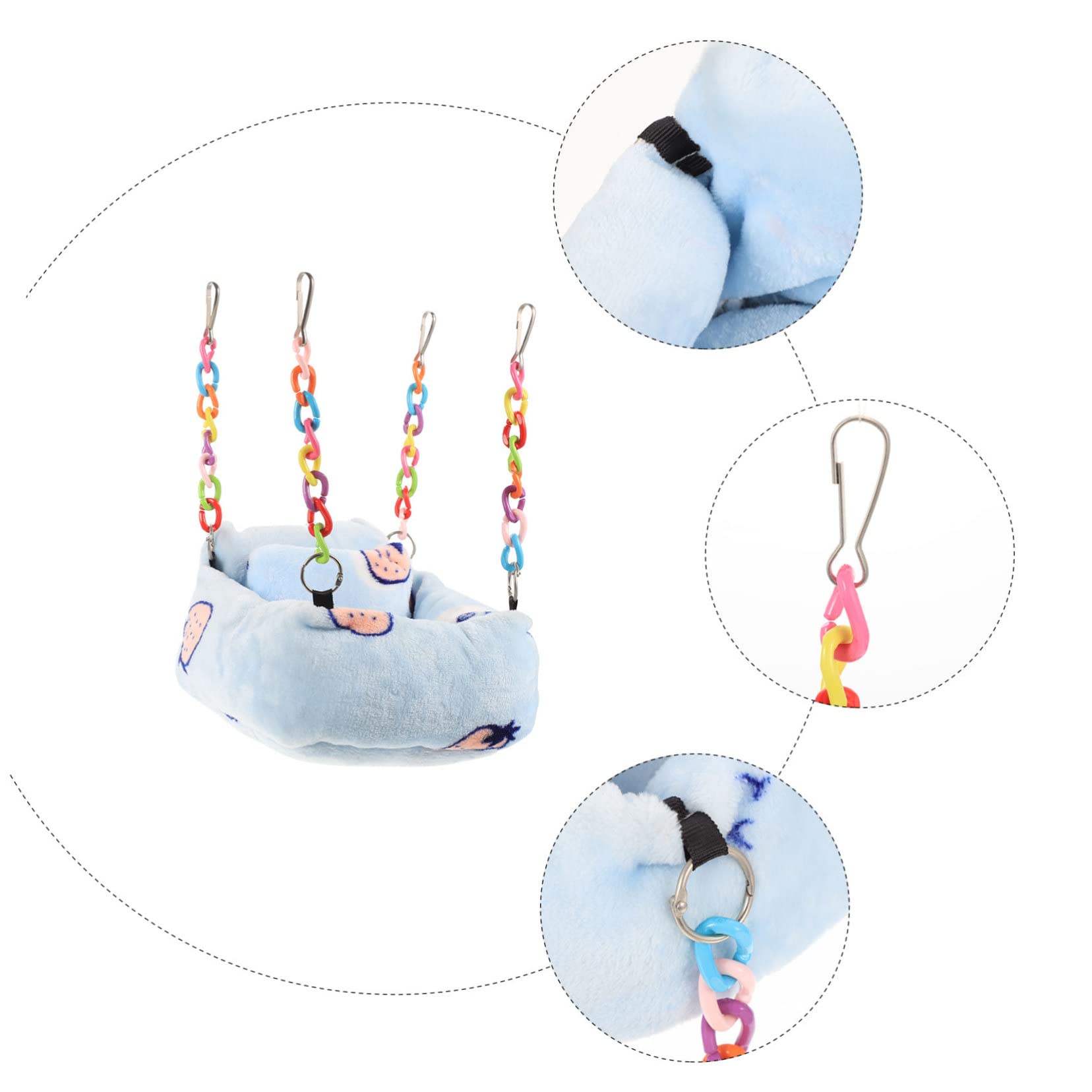 DOITOOL 2stücke Hängematte Für Kleine Haustiere Bunte Hängematte Für Hamster Ratten Und Chinchillas Atmungsaktiv Sicher Und Bequem Für Schlafplätze Und Spielbereiche Im Käfig