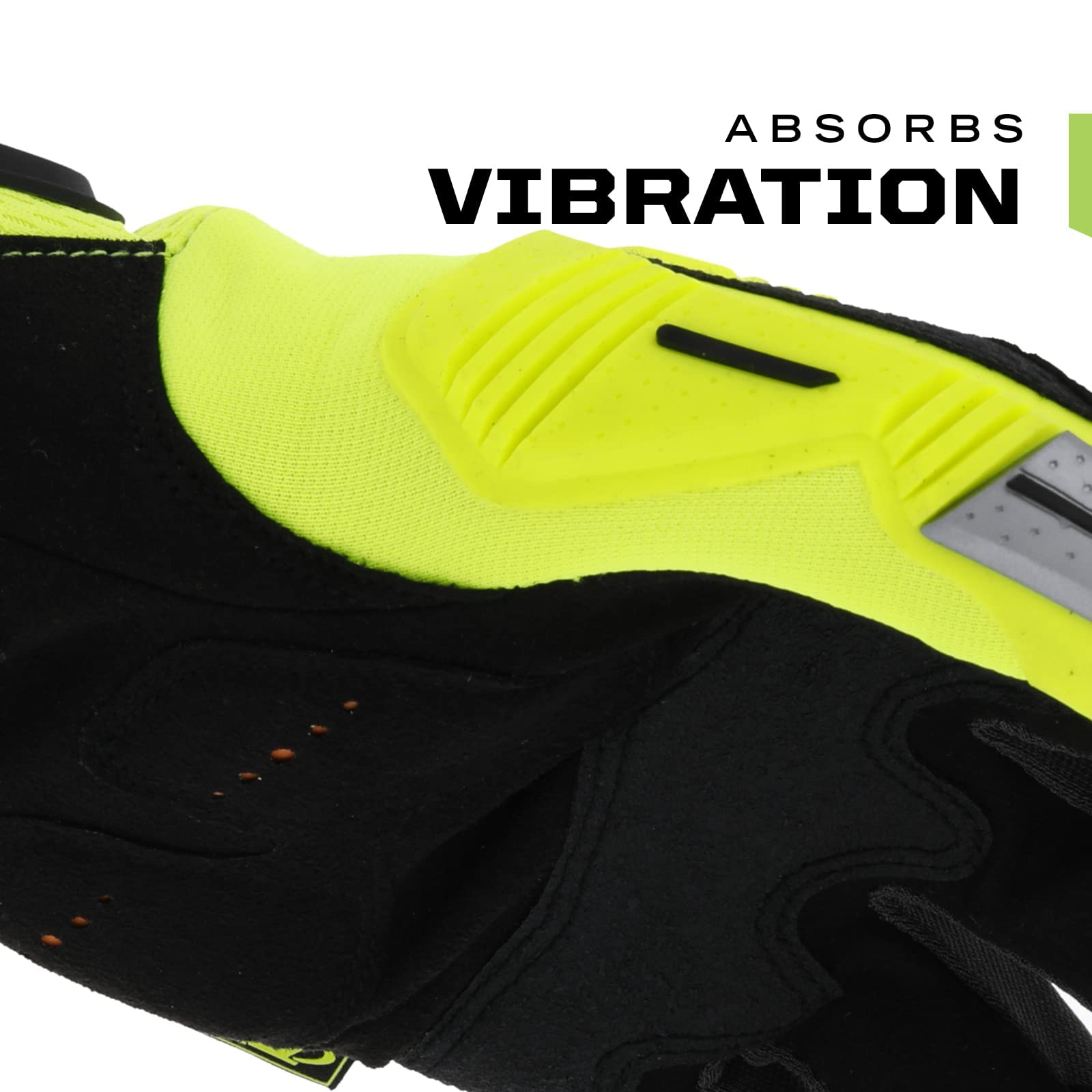 Mechanix Wear Guantes Hi-Viz M-Pact (Grande, Amarillo fluorescente)