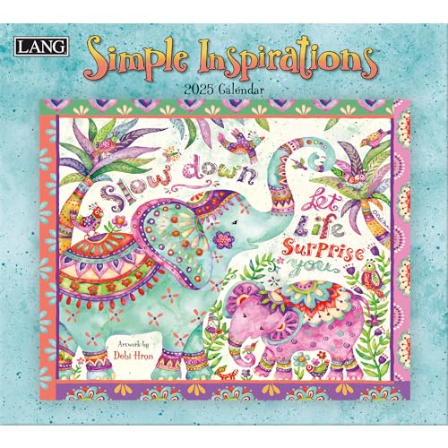 k`mf SIMPLE INSPIRATIONS 2025 Ǌ|J_[ Wall Calendar AJ
