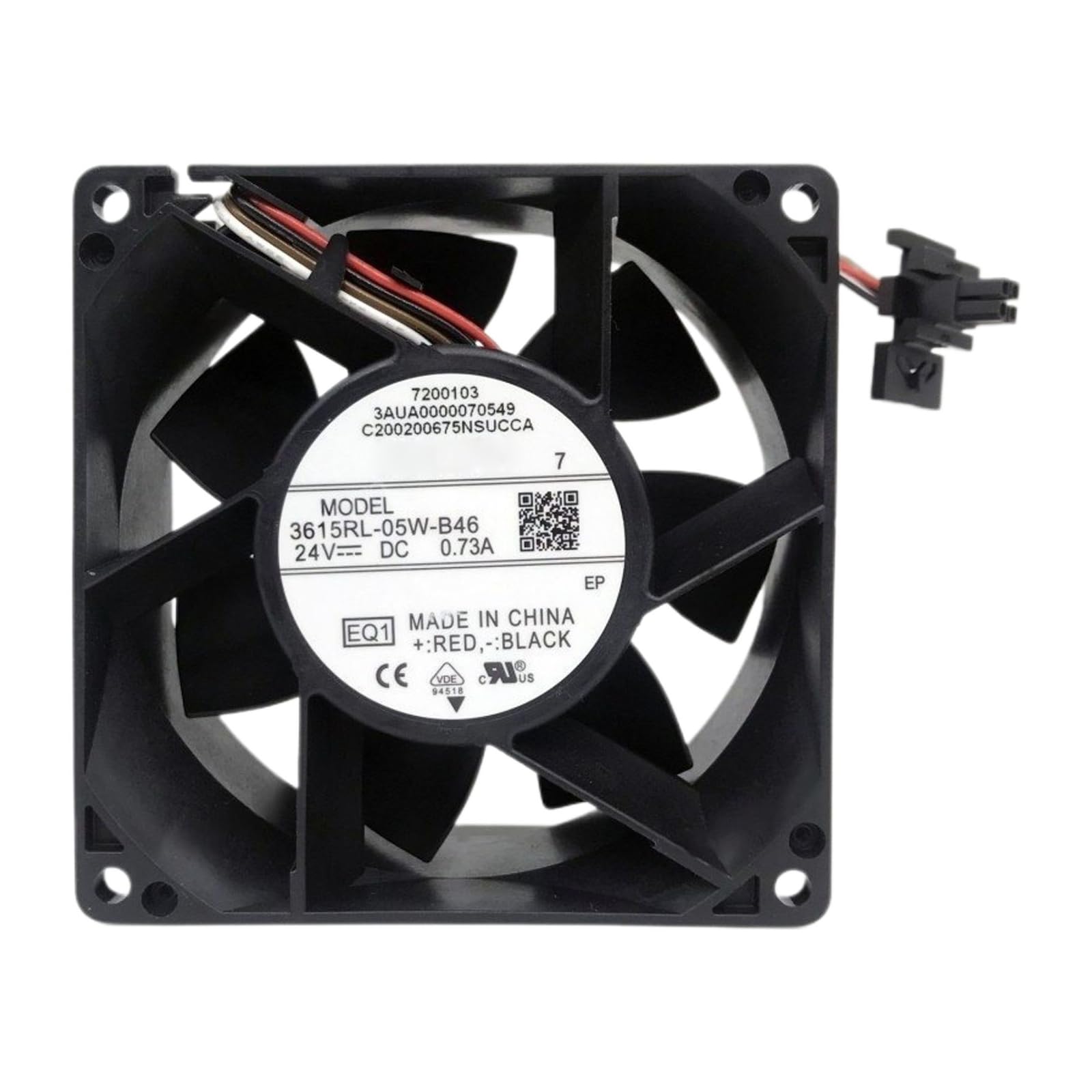 Ventilateur 3615RL-05W-B46 à haut débit 24V 0.73A scellé - 2