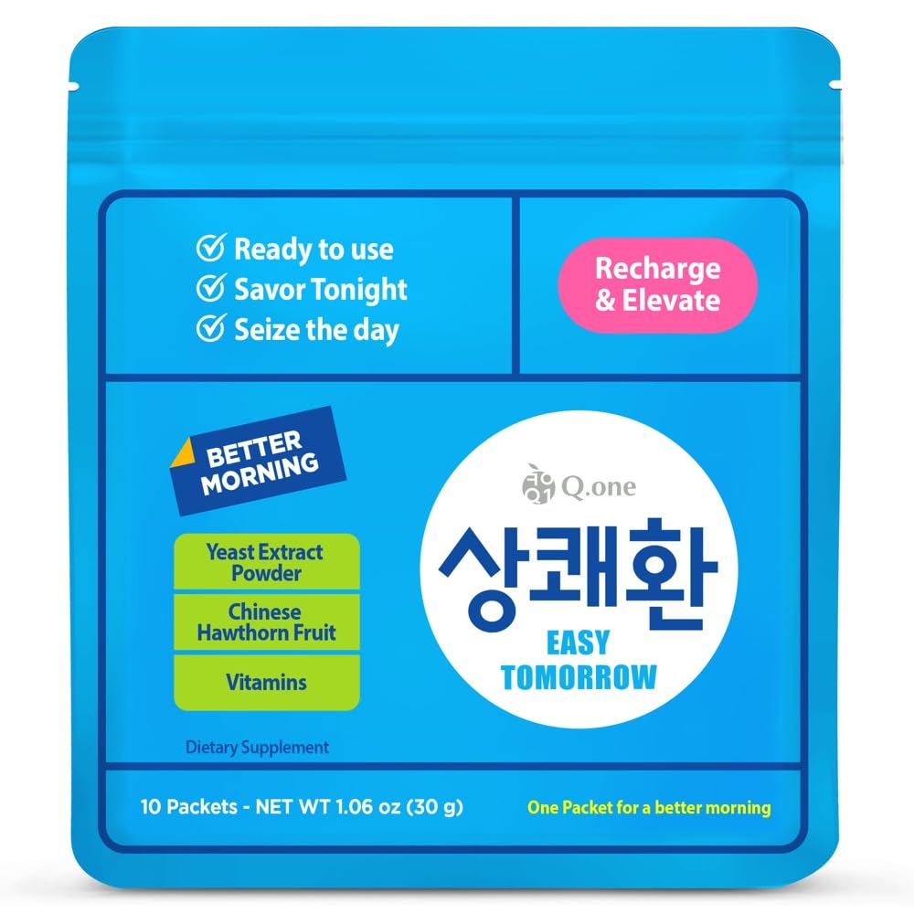Q.one Easy Tomorrow Fresh Before After Drink (0.1oz x Pack of 10)
