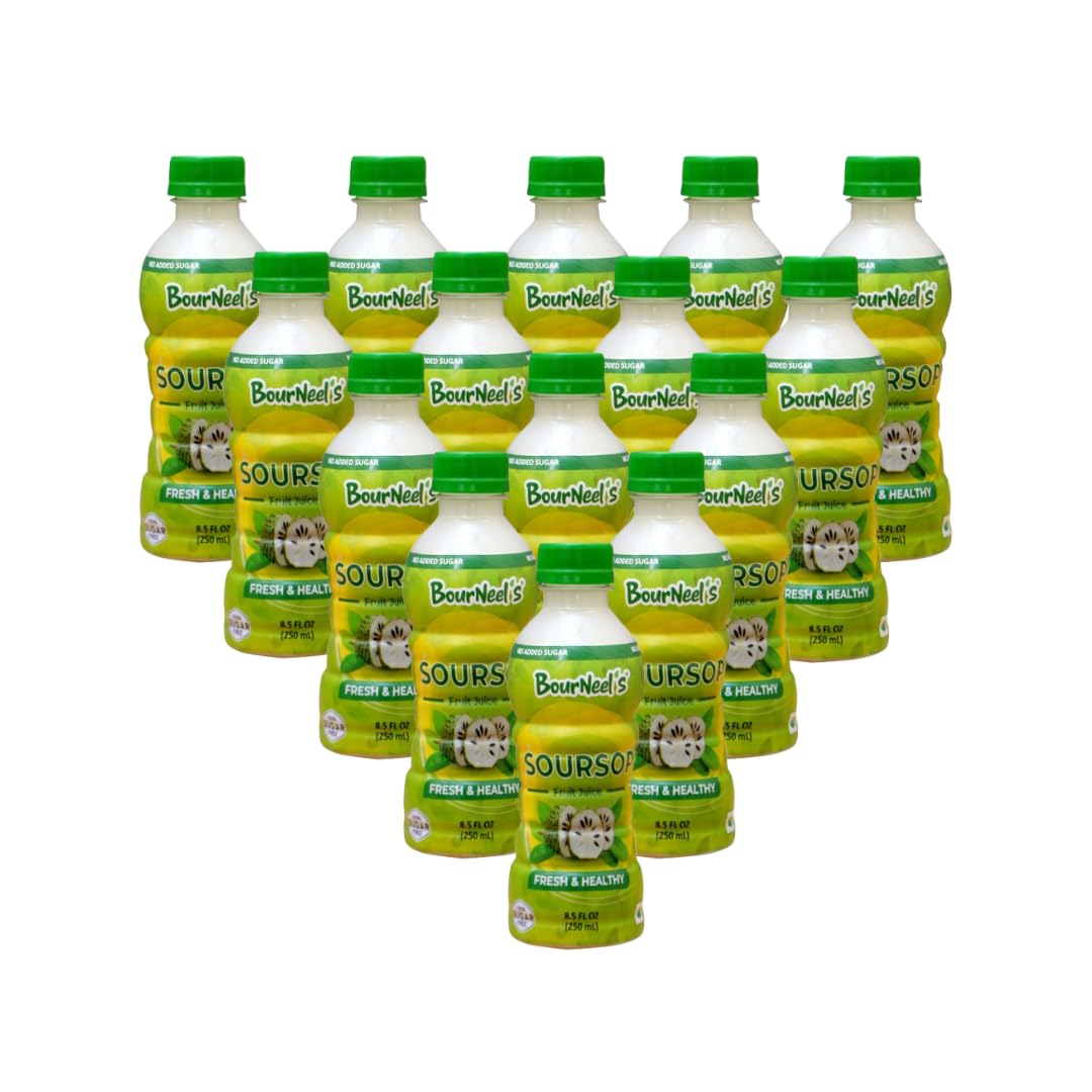 BourNeel's® Soursop Sugar Free Fruit Juice 250ml Pack of 15 | Soursop Graviola Laxman Phal Fruit Pulpy Juice Drink | High Vitamin C |-image-49