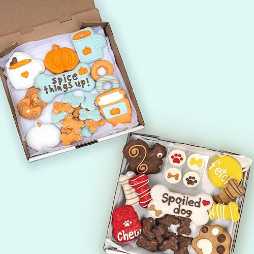 WÜFERS Spice Things Up + Paquete de caja de galletas para perros en mal estado